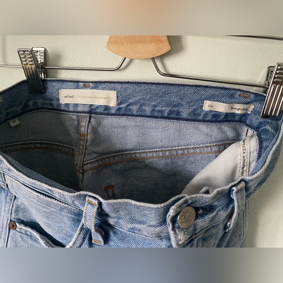 Citizens Of Humanity Sky Blue Straight Leg Jeans - Picture 5 of 7